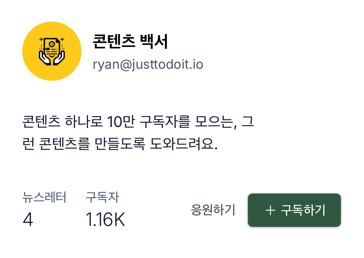 또 1개월만에 1160분의 뉴스레터 구독자를 모셔왔고요.