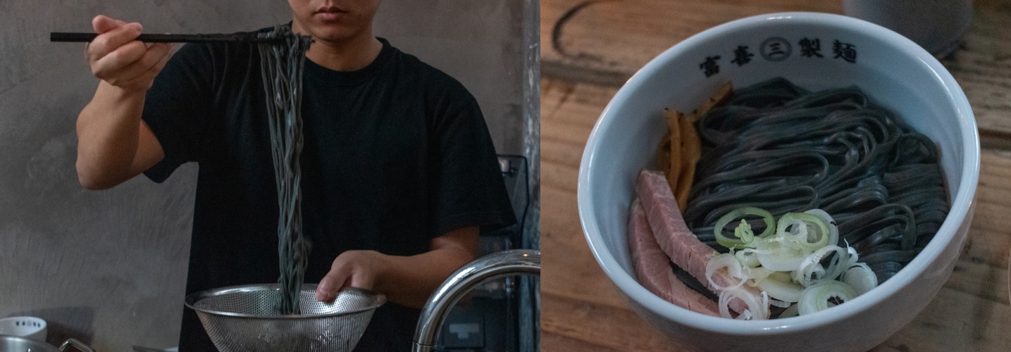 지난 레터에서 '뉴발란스'가 5월을 그레이의 달이라 지칭하며 벌인다는 행사, 그래서 뭘 했나 보았더니 이런 걸 했네요. GREY ART MUSEUM의 스페셜 푸드 메뉴로 '후우키(富喜) 제면소'와 공동 개발한 '노도코시 생면, 그레누(グレヌー)'의 모습이에요.