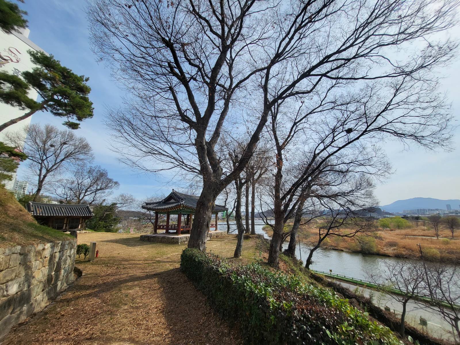 광주 풍영정에서 극락강과 오래된 들판을 굽어보다(2023.03.16.)