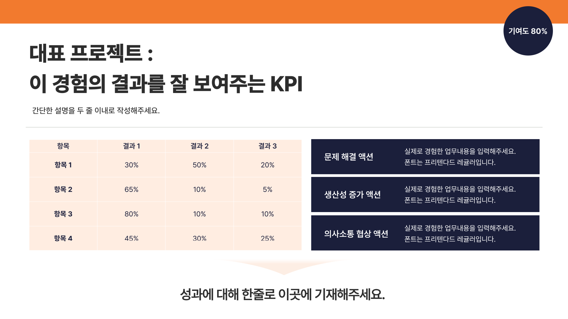 [출처: 미리캔버스] 포트폴리오 대표 프로젝트.