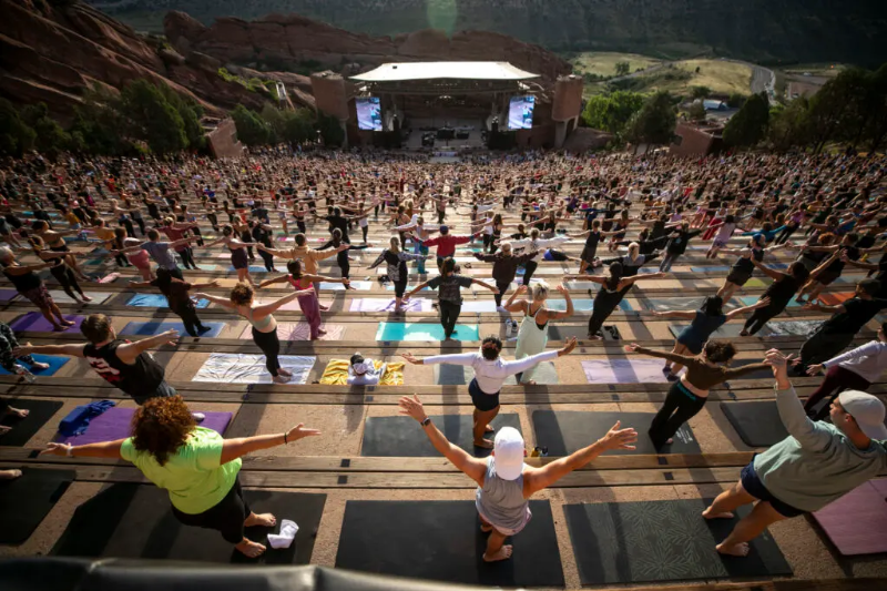 YOGA on the Rocks, a Core Power Yoga event