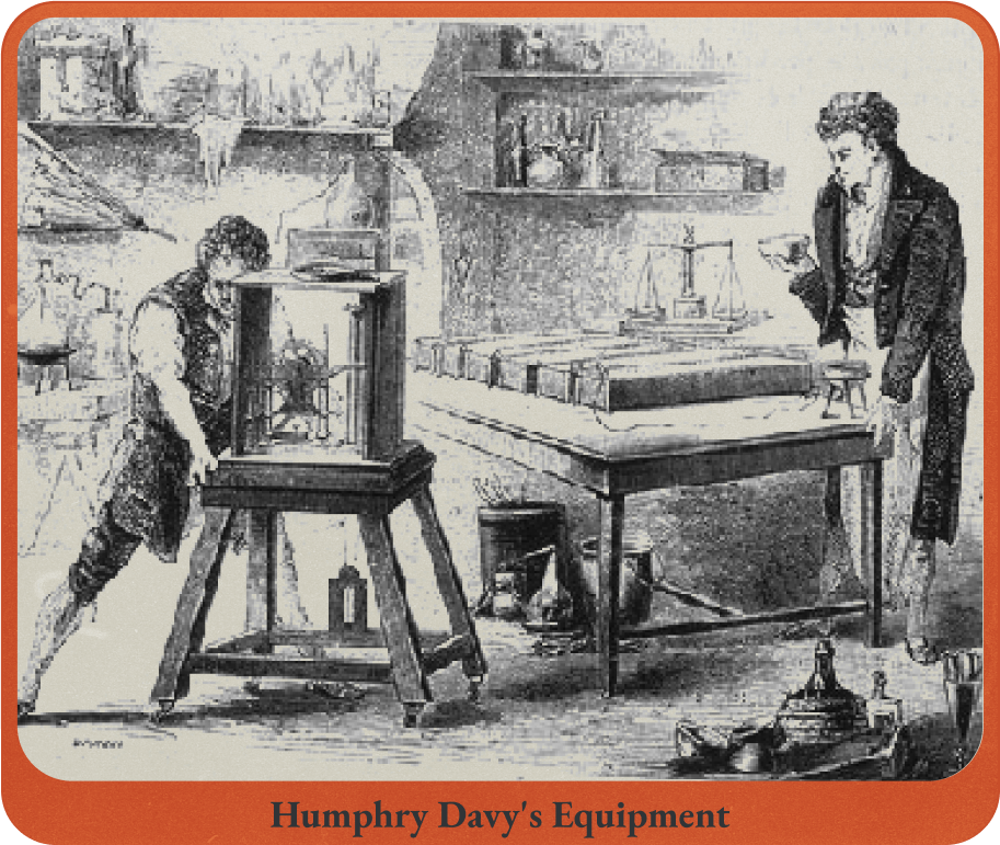 Figure.7 전기를 가지고 실험하는 데이비 험프리