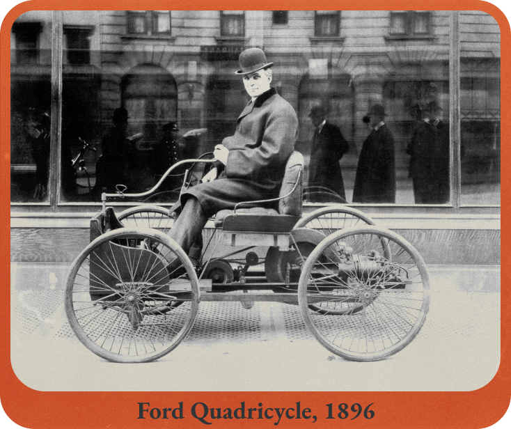 <b><i> Figure.4</i></b> 포드가 만든 첫 자동차 