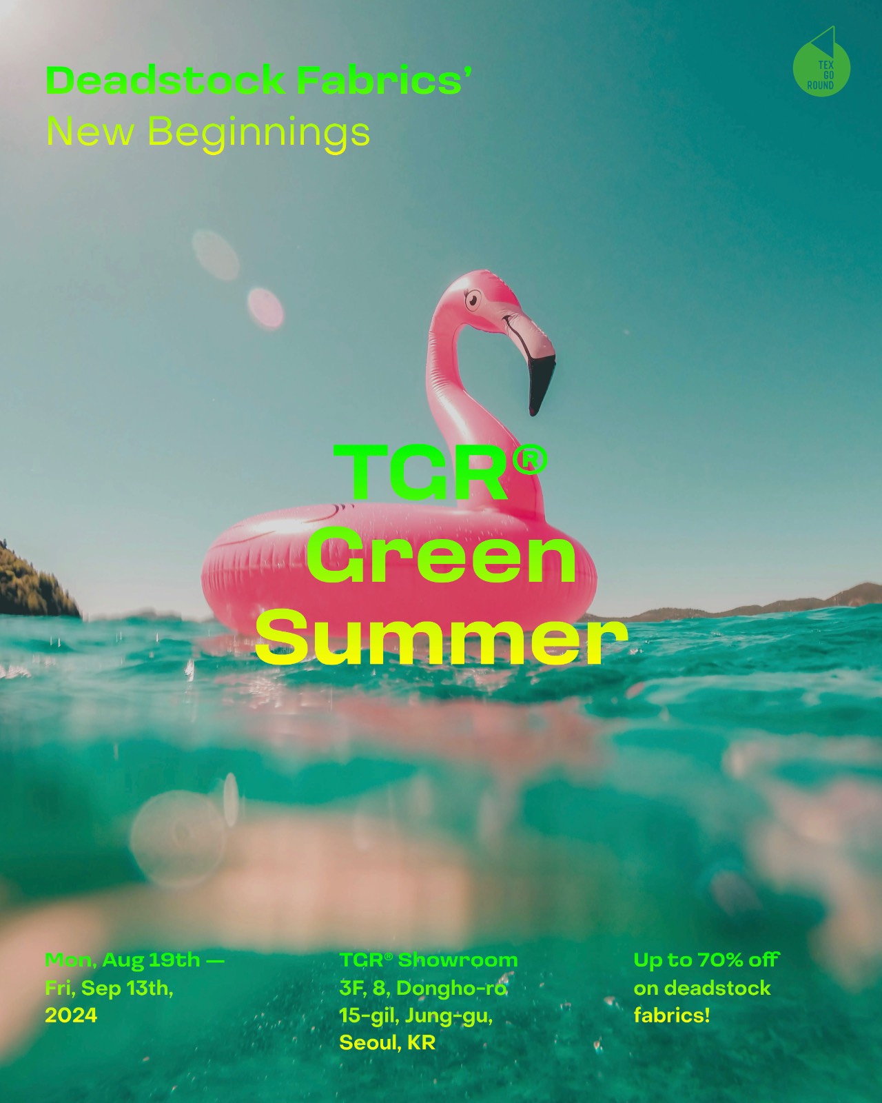 TGR® Green Summer : Mon, Aug 19 - Fri, Sep 13, 2024 