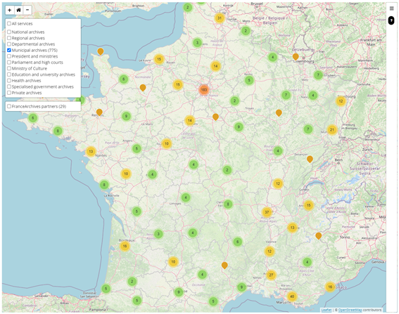 [그림2]프랑스 기초지자체 아카이브