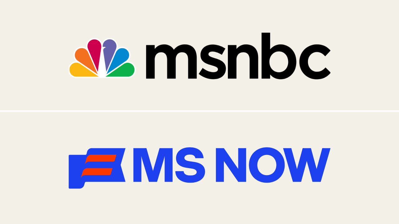 (상) 기존 MS NOW 로고, (하) MS NOW 리뉴얼 로고