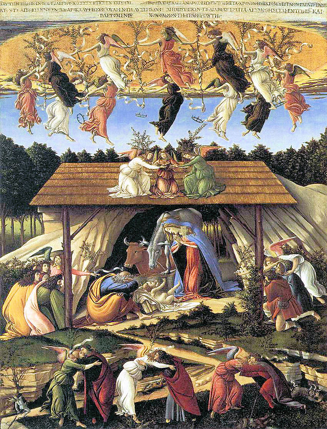 보티첼리 / 신비한 탄생 (The Mystical Nativity) / 1500 / 런던 내셔널 갤러리