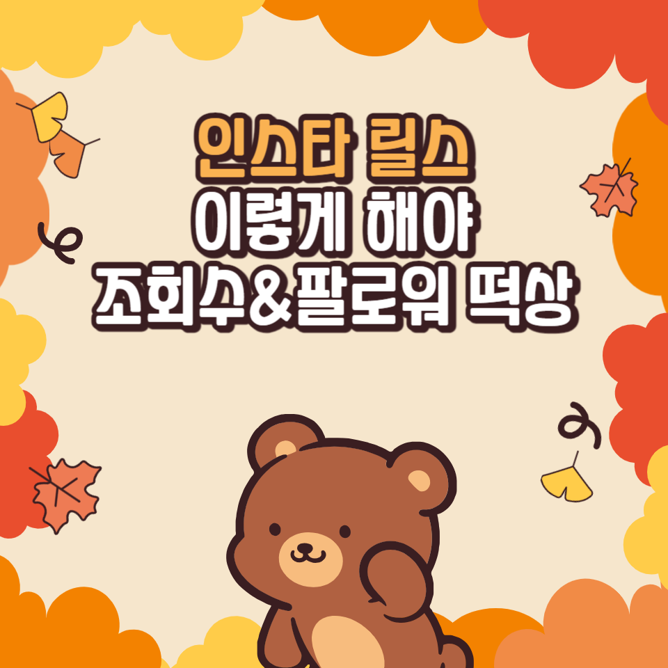 조회수 팔로워 50배 상승 인스타그램 릴스 영상의 썸네일 이미지