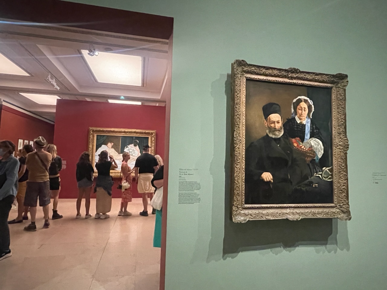 Édouard Manet / Portrait de M.et Mme Manet (1860)<div>페인트 색상이 작품을 돋보이게 한다<b>.</b></div>