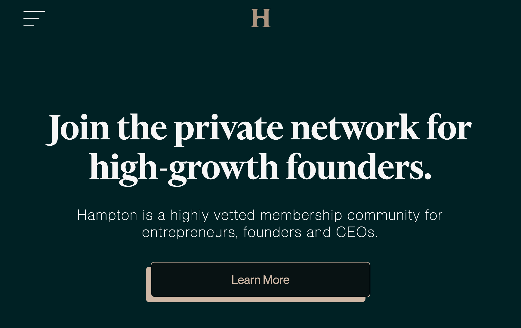 창업가들을 위한 프라이빗 커뮤니티를 비즈니스로 잡았다.