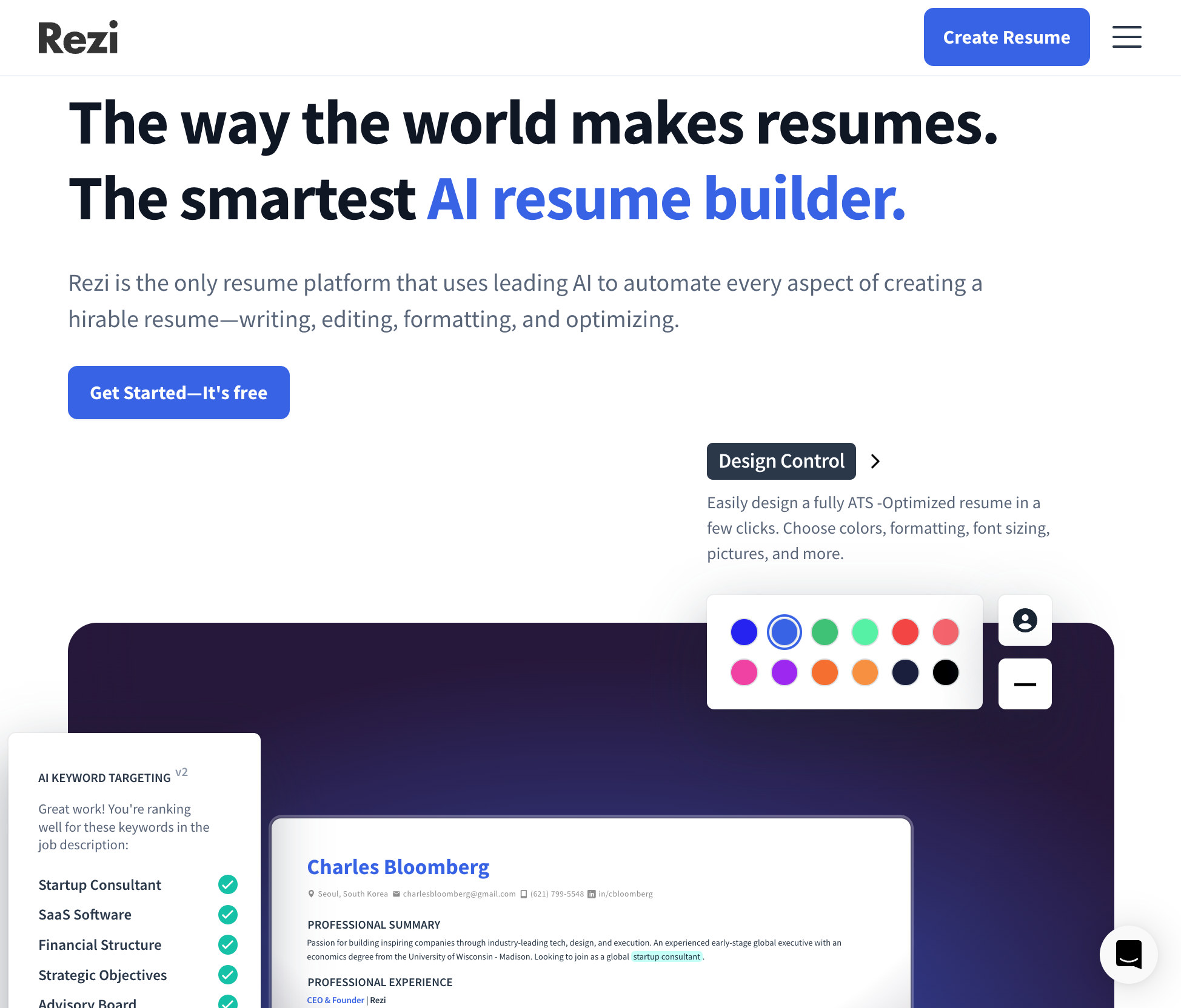 AI 이력서 빌더가 되었다. 수많은 사람들이 