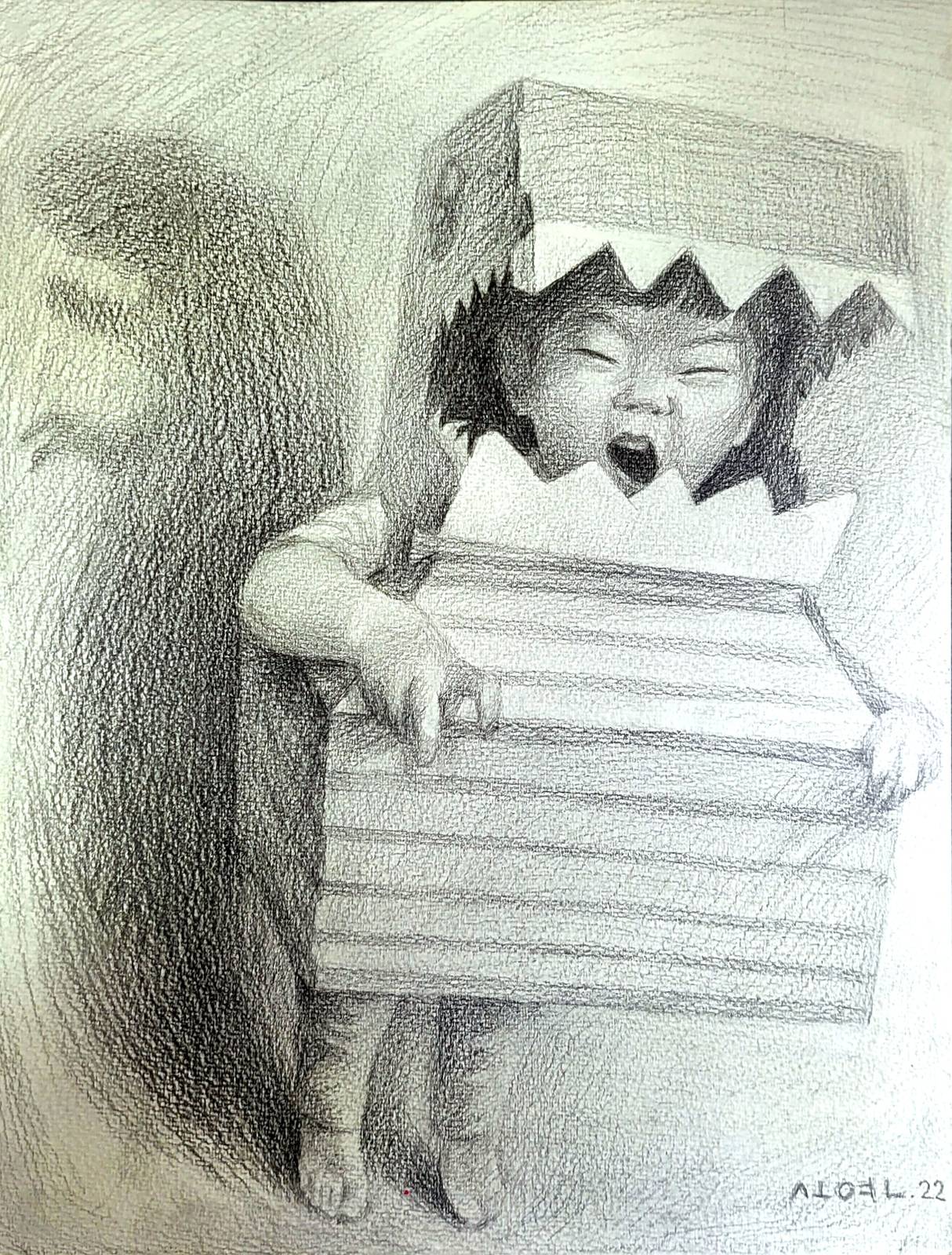 최소연, 'GRRR ROAR', 종이에 드로잉, 2025_최소연 제공