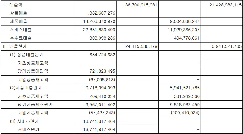 (출처: 서플라이스 2024년 감사보고서)