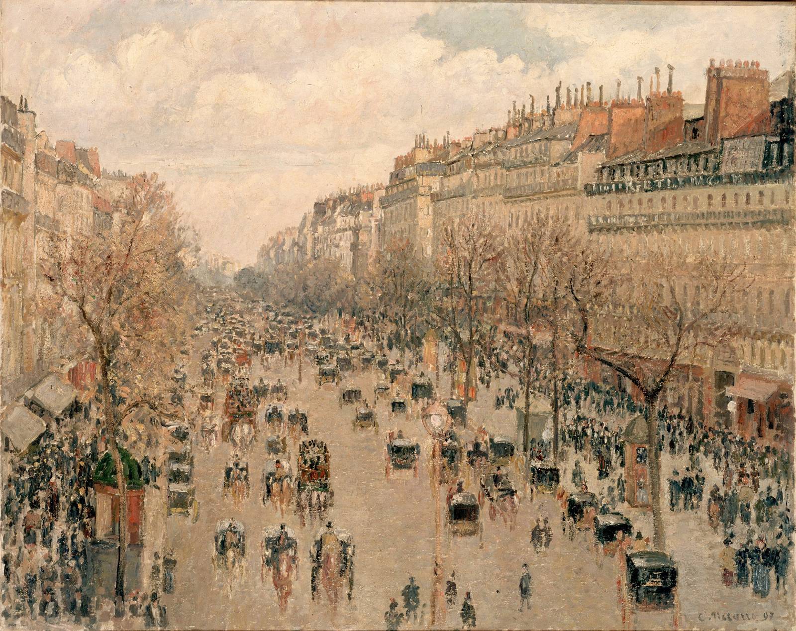 카미유 피사로 / 몽마르트르 대로 (Boulevard Montmartre) / 1897 / 상트페테르부르크 예르미타주 미술관