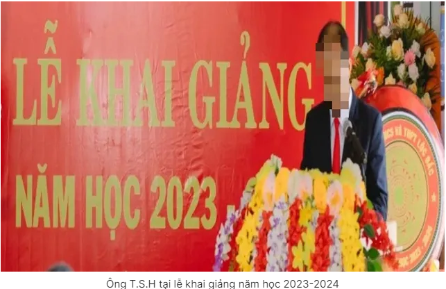 2023~2024년 개학식에서의 교장 TSH