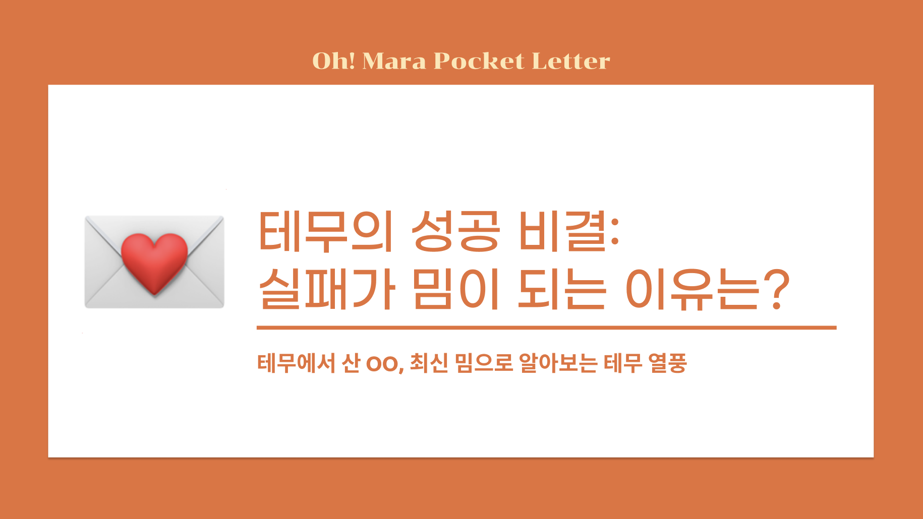 [포켓레터 13호] 테무의 성공 비결: 실패가 밈이 되는 이유는?의 썸네일 이미지