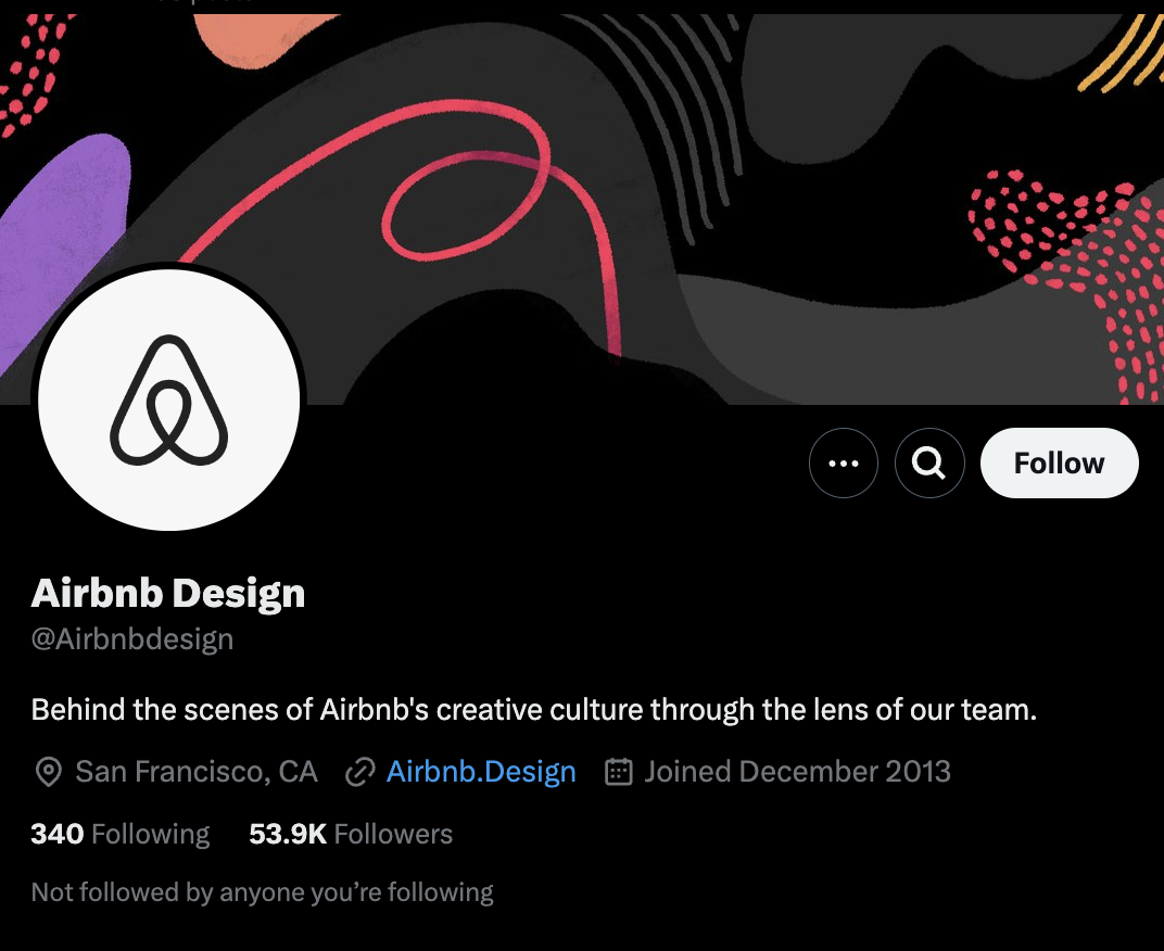 Airbnb 디자인 조직이 운영하는 트위터