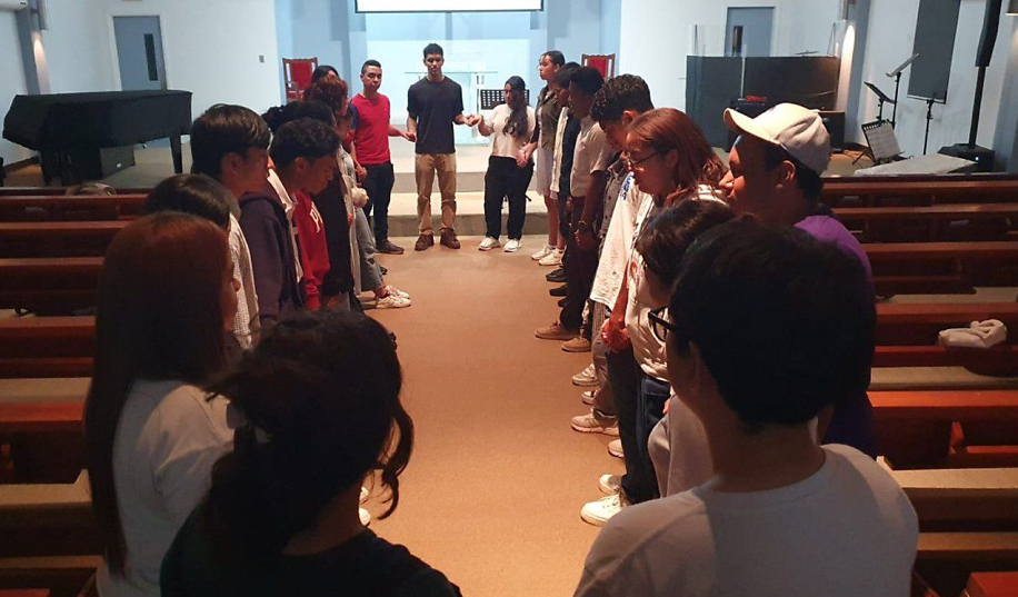 파나마 한인교회에서 진행한 철야기도회