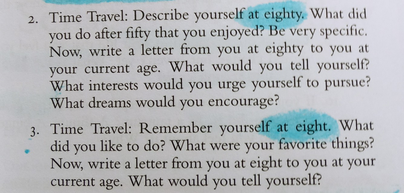 <아티스트 웨이>의 수많은 task중 수필님의 원픽! 자세한 설명은 인터뷰 풀영상 참고!
