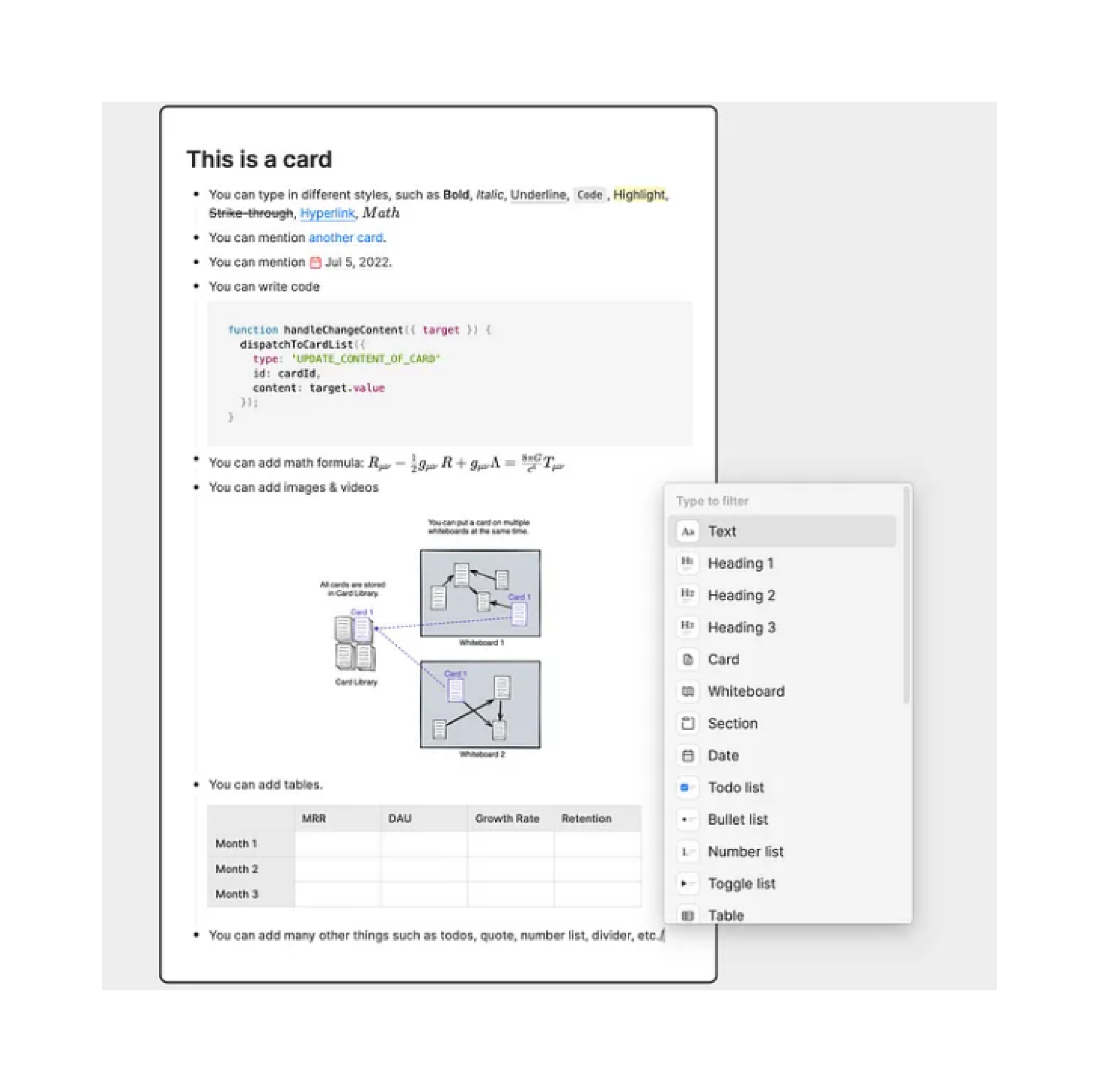 Heptabase의 실제 사용 사례 - 사용자들의 프로젝트 예시