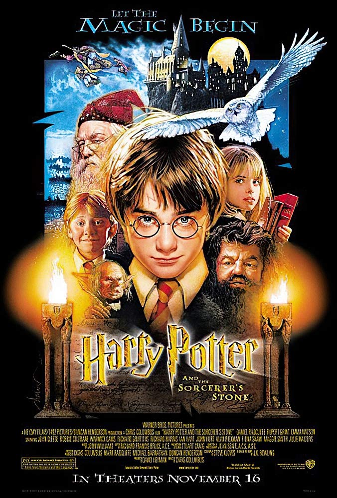 영화 '해리포터와 마법사의 돌' 포스터