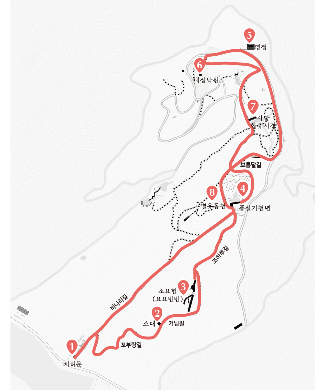 사유원 추천코스 @사유원 홈페이지