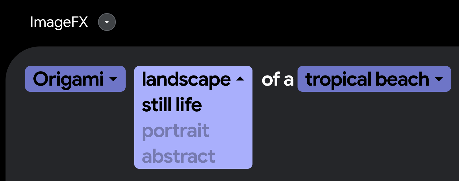 landscape 대신 제안된 단어들