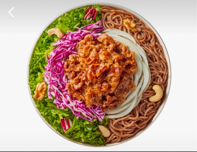 우삼겹 메밀면 샐러디<사진출처 : 샐러디 홈페이지>