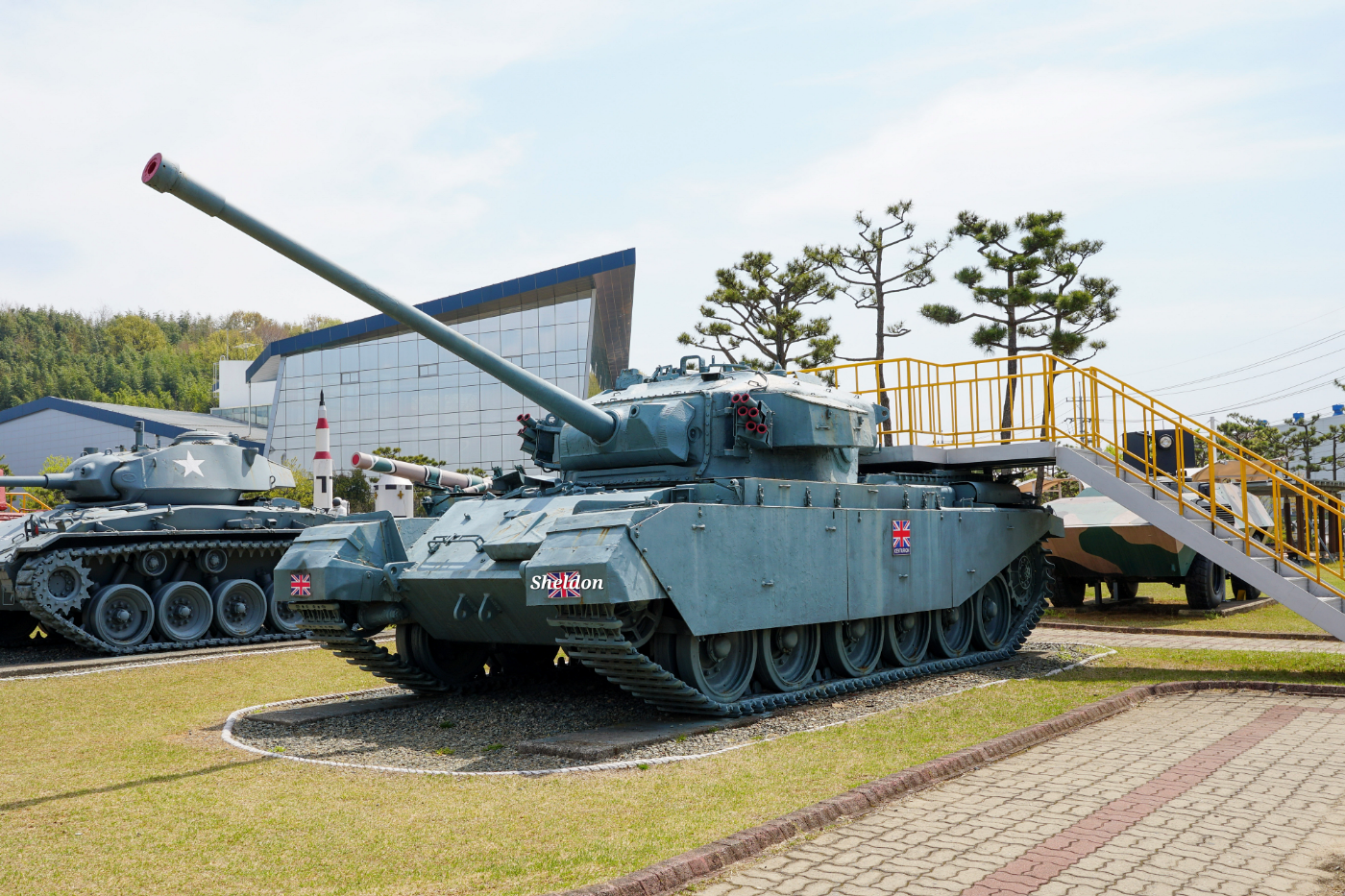 1981년 6월 18일 영국 국방부로부터 기증받은 Centurion Mk.5 전차.