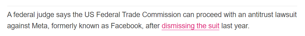 Judge says the FTC’s Meta monopoly lawsuit can go forward - The Verge