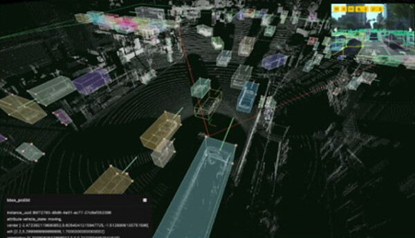 자율주행 차량용 카메라-라이다-레이더 융합형 3D 동적객체 검출 추적 학습 데이터 [사진: 카카오모빌리티]