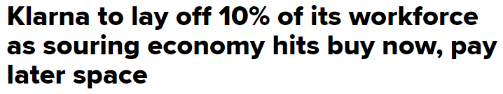 https://www.cnbc.com/2022/05/23/klarna-to-lay-off-10percent-of-its-workforce-.html