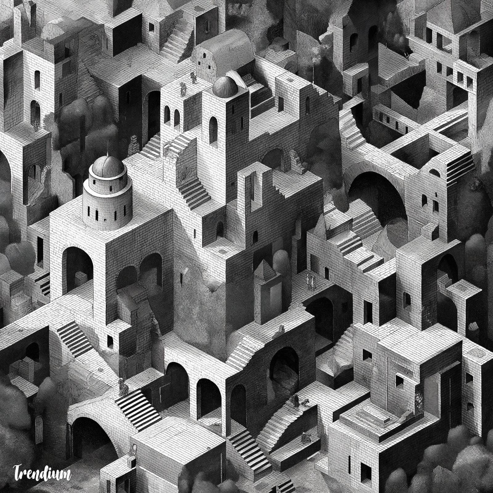 [prompt] Maurits Cornelis Escher --v 7