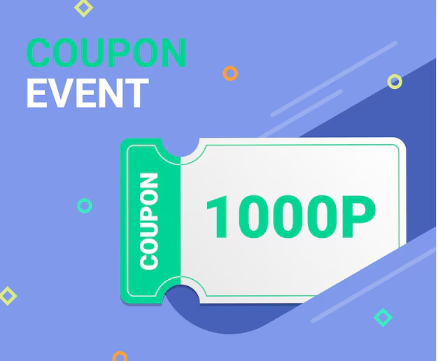 [출처 : Freepik] 할인 쿠폰 이벤트.