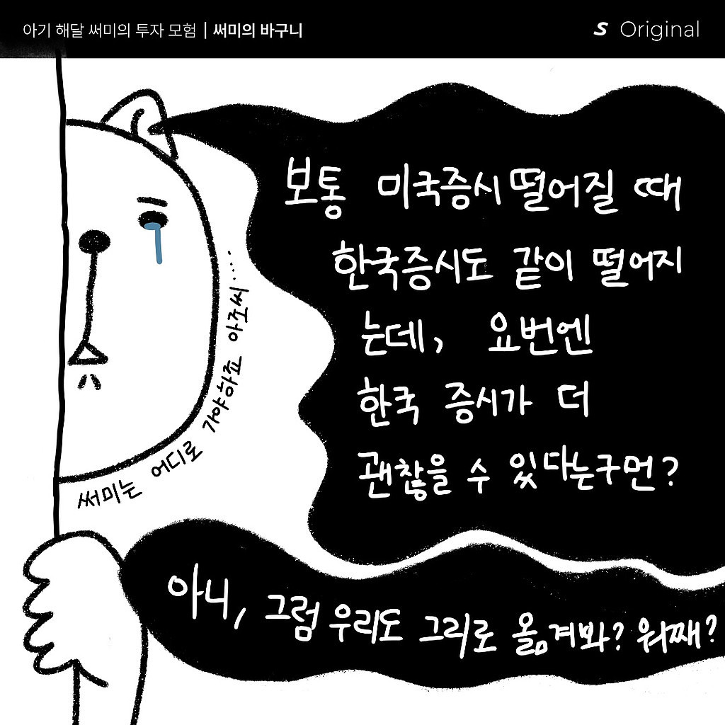 😮 국내 증시가 미국 증시에 비해 덜 내리는 이유 의 썸네일 이미지