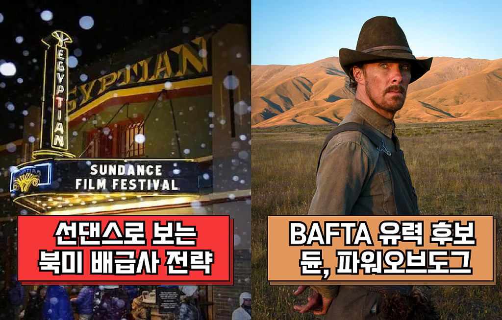 🍿선댄스로 북미 배급사 전략 엿보기 / BAFTA 유력 후보 듄, 파워오브도그의 썸네일 이미지