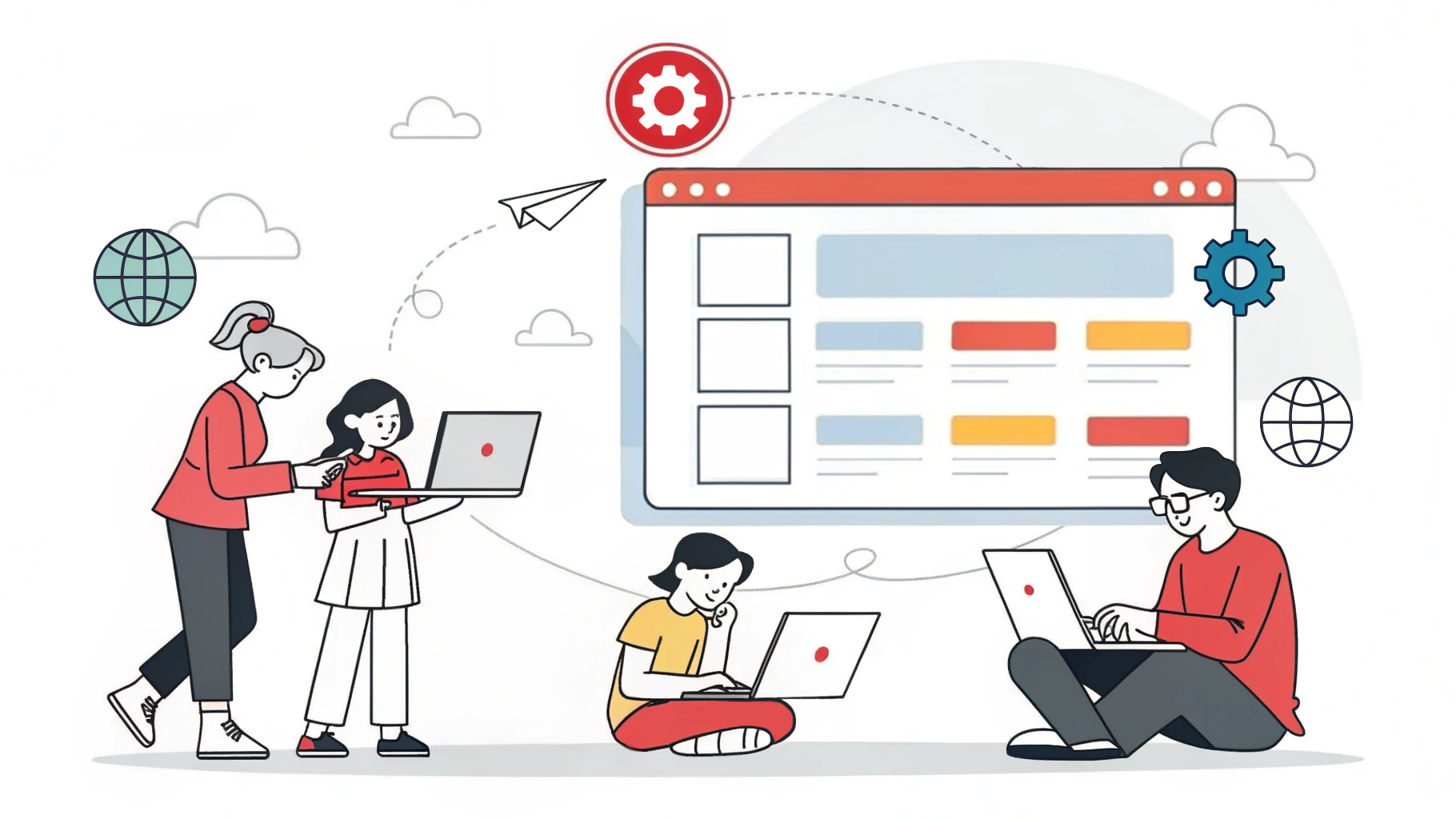 자연어로 웹빌딩을 할 수 있는 시대가 오면서, 컴퓨터를 조금 다룰 줄 안다면 누구나 웹사이트를 만들 수 있게 되었어요. (제작: 넛쥐+recraft.ai)