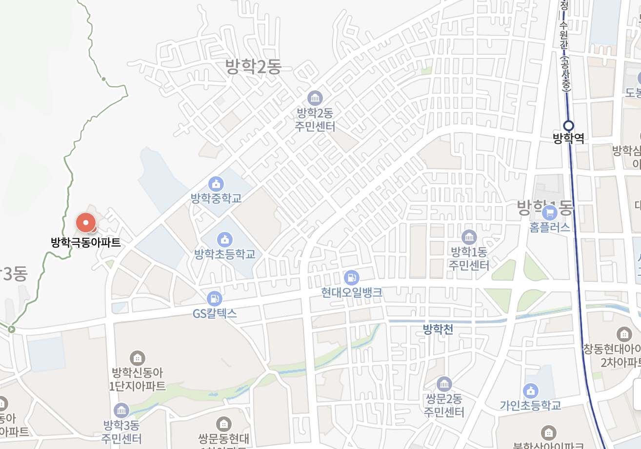 방학 극동아파트 위치
