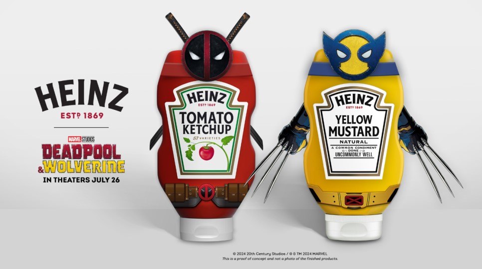 데드풀과 울버린을 패러디한 하인즈 패키지_출처 : HEINZ