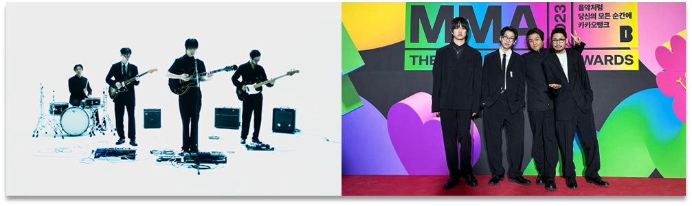 (좌) 'T + Tik Tak Tok (feat. So!YoON!)' M/V (우) 2023 멜론뮤직어워드