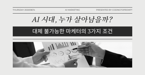 AI 시대, 누가 살아남을까? — 대체 불가능한 마케터의 3가지 조건의 썸네일 이미지