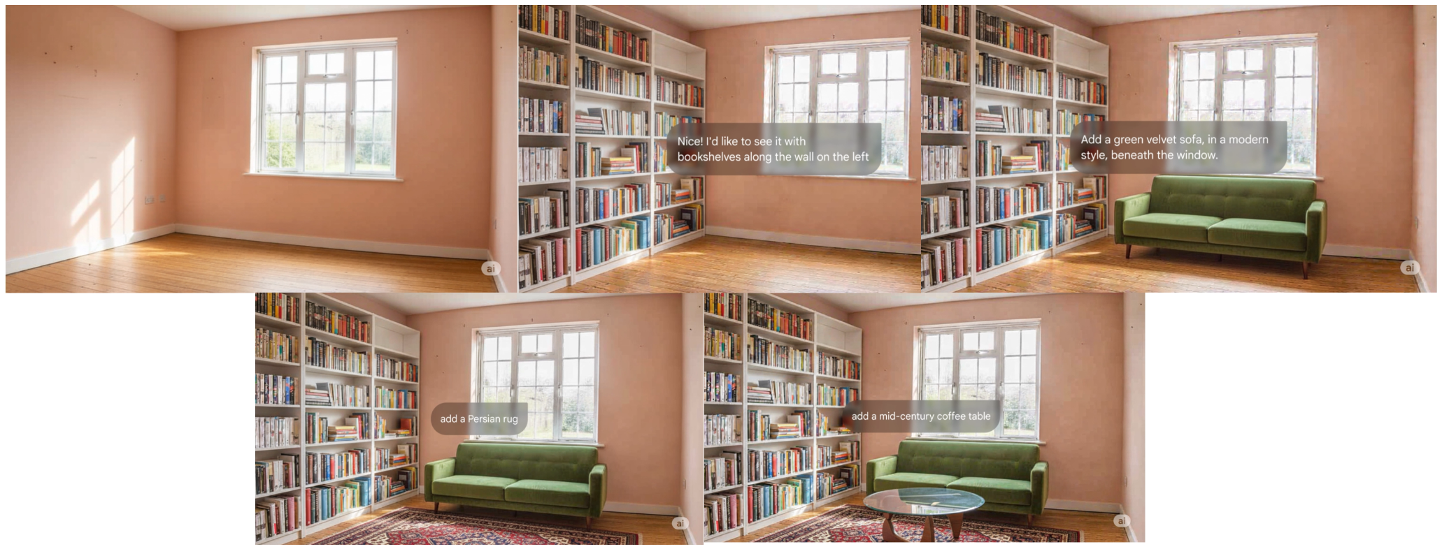 나노 바나나의 뛰어난 일관성 덕분에 여러 번의 편집 과정을 거쳐도 처음 의도한 결과물을 그대로 유지할 수 있다. 원하는 이미지가 나올 때까지 끊임없이 수정하고 보완하며 완성도를 높일 수 있다.(출처: blog.google)