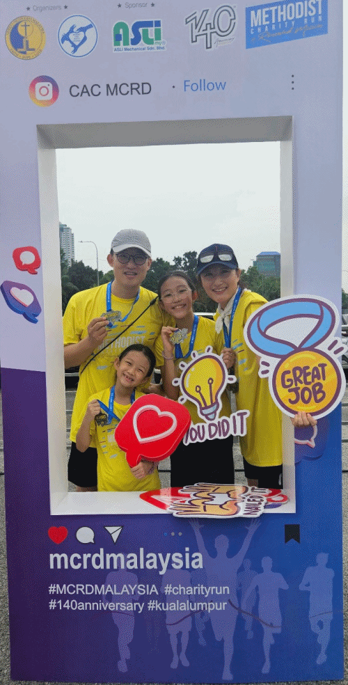 말레이시아 감리교 140주년 자선 마라톤 대회에 함께 했어요
