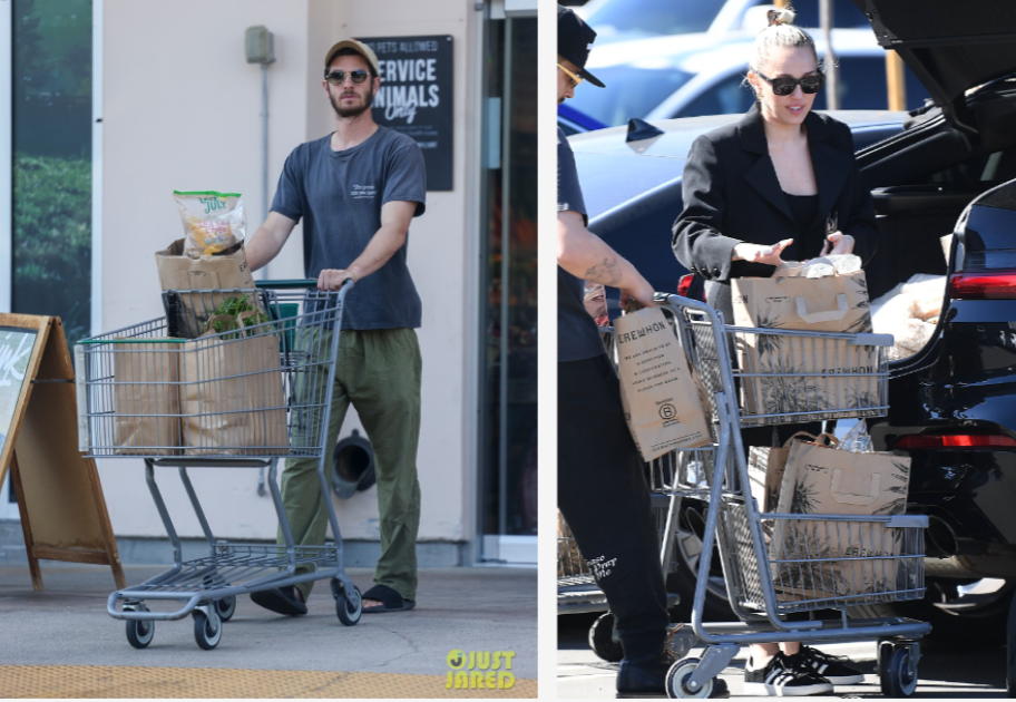 출처 : (왼) Just Jared, 앤드류 가필드 / (오) X.com, 마일리 사이러스