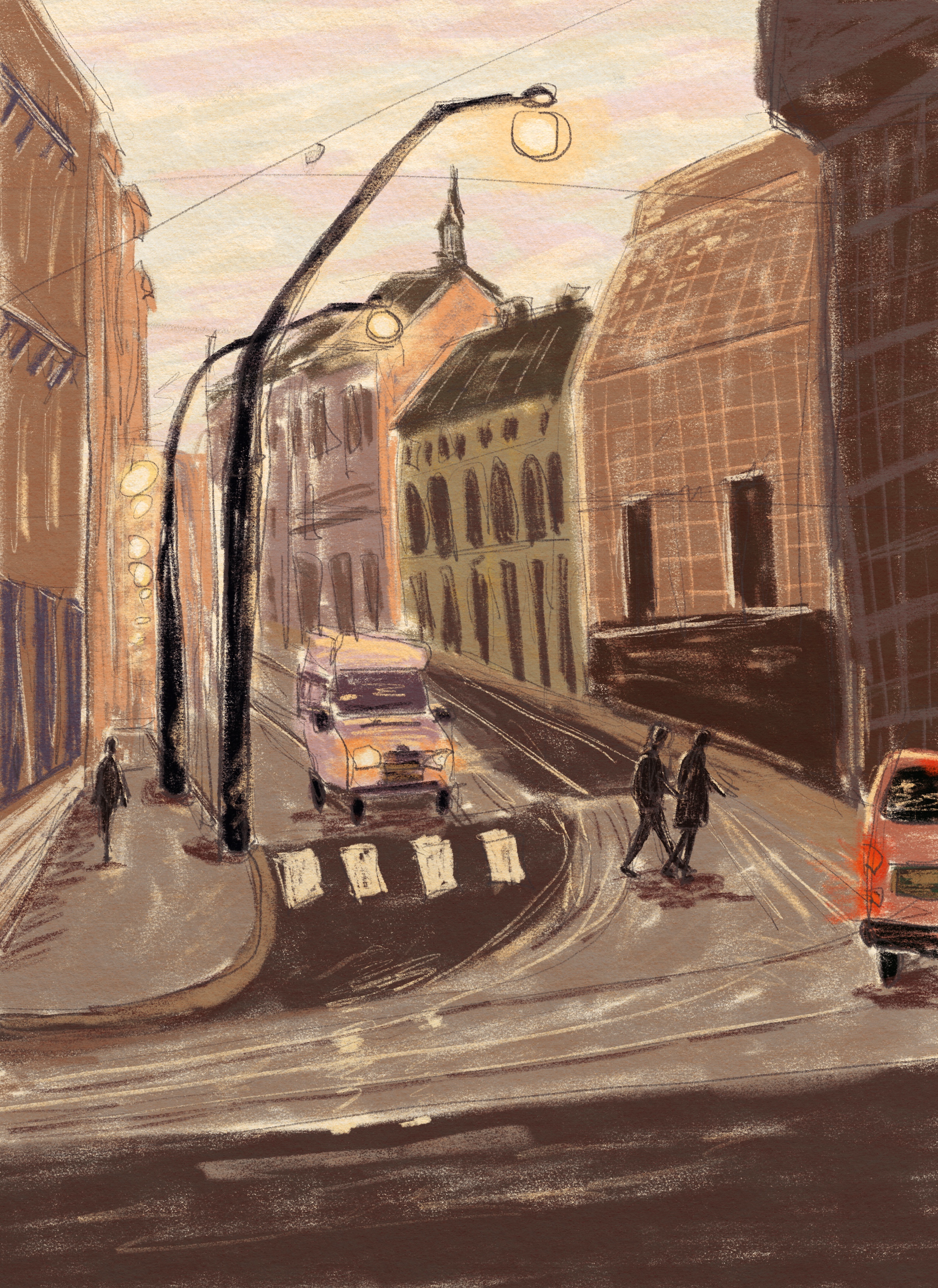 가로등 켜지는 시간. 2022