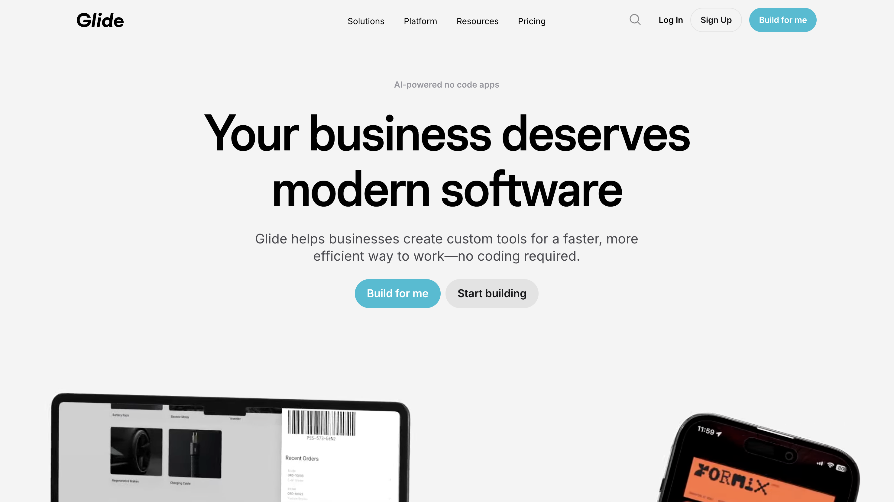 글라이드 홈페이지