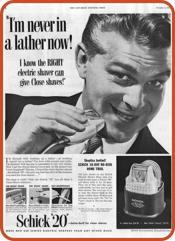 Figure.4 쉬크의 최초의 전기 면도기