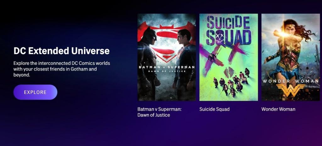 DC 확장 유니버스 작품들 / 출처 : HBO 맥스 공식 홈페이지