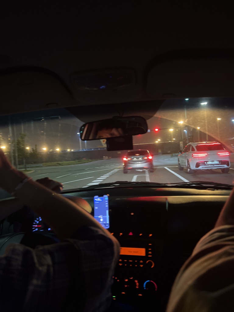 집으로 돌아가는 길, 졸음운전은 하지 않았다.