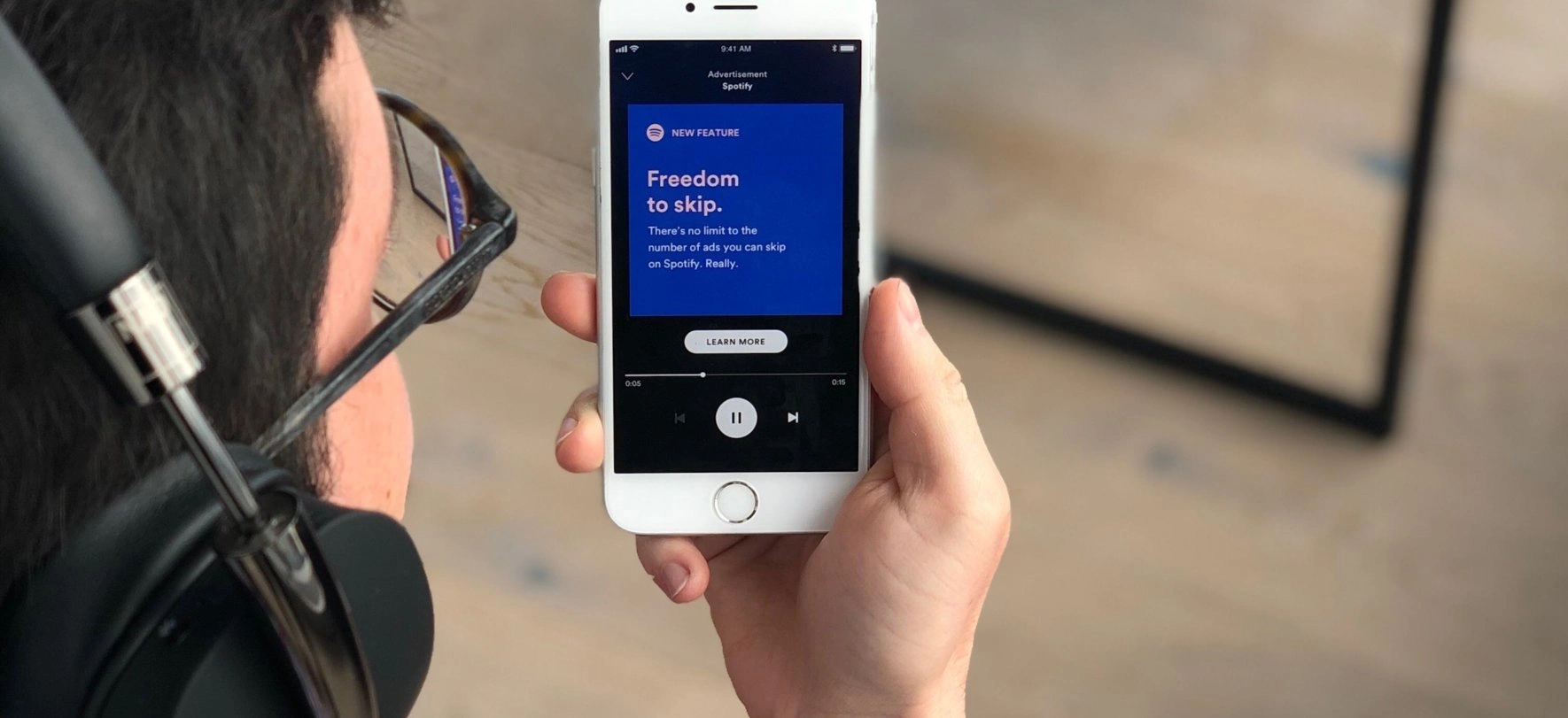 Freedom to skip ©Sporify